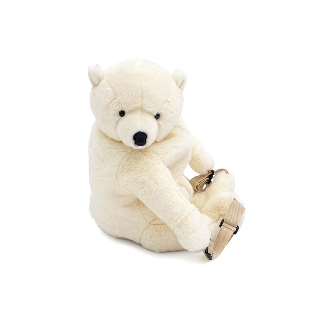Backpack polar bear