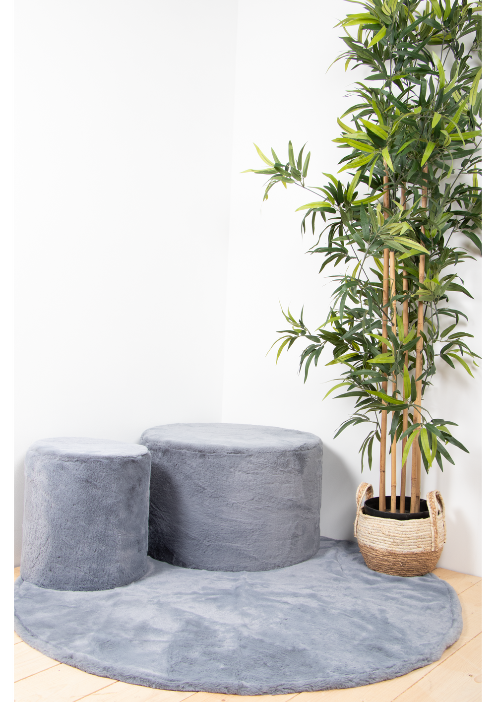 Poef groot koala grey