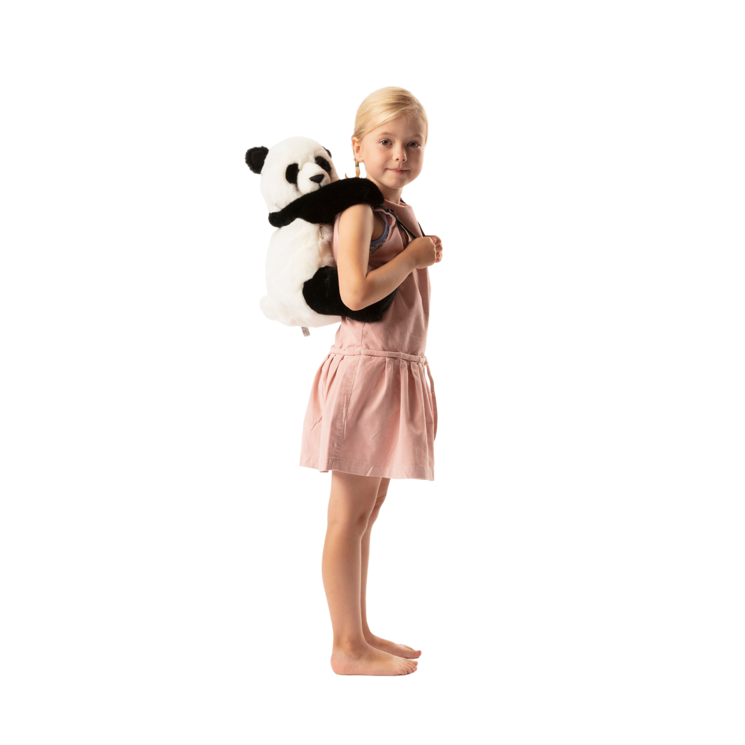 Rucsac copii din plus Wild & Soft Panda vedere laterala