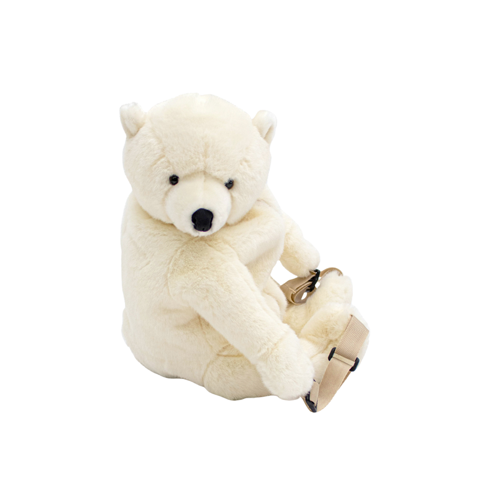Backpack polar bear