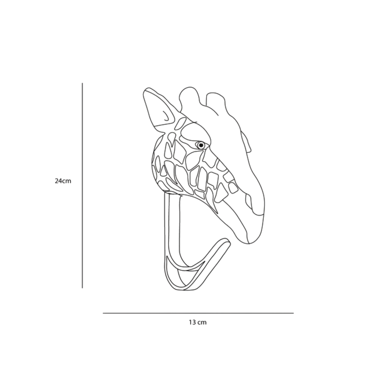 Giraffe coat hanger