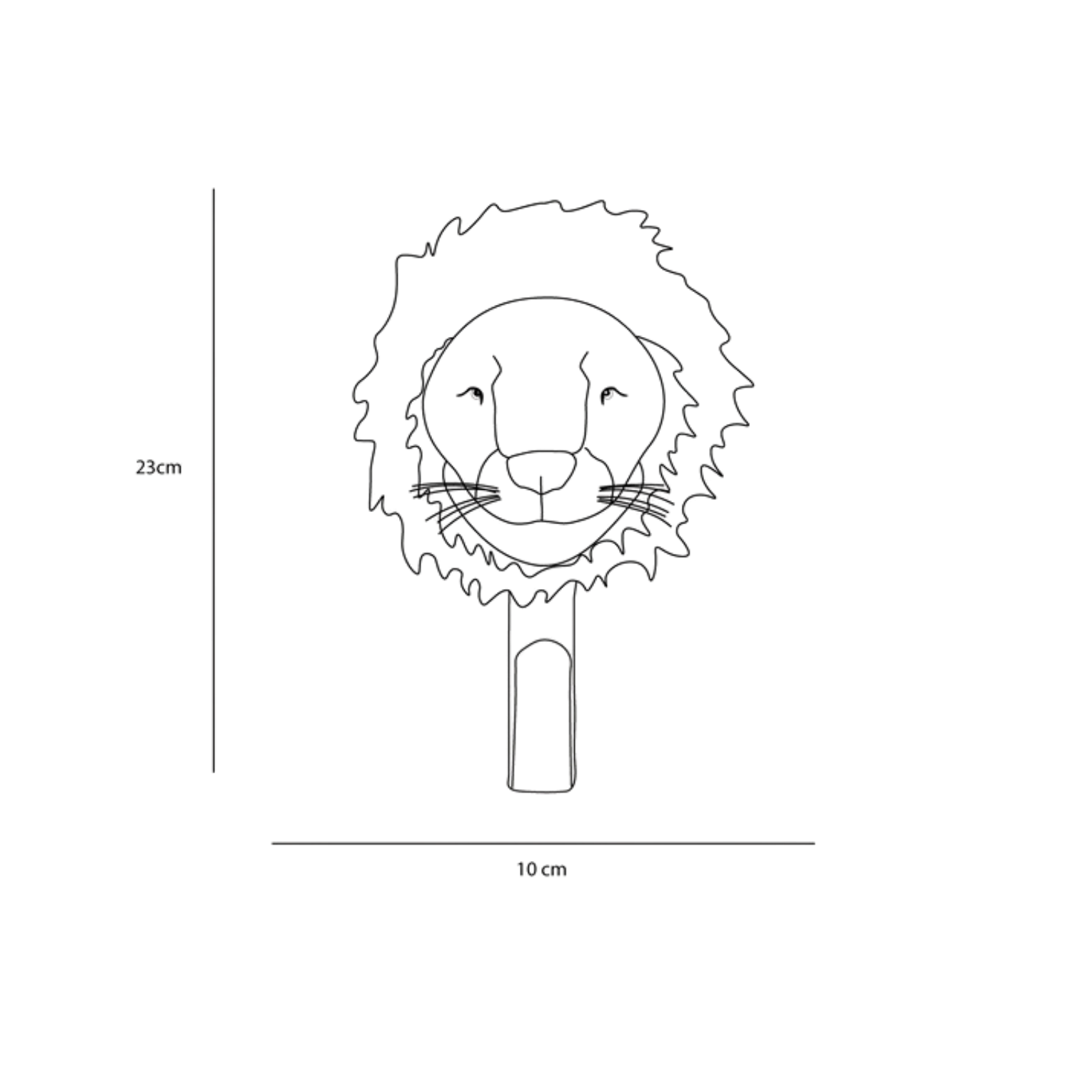 Lion coat hanger