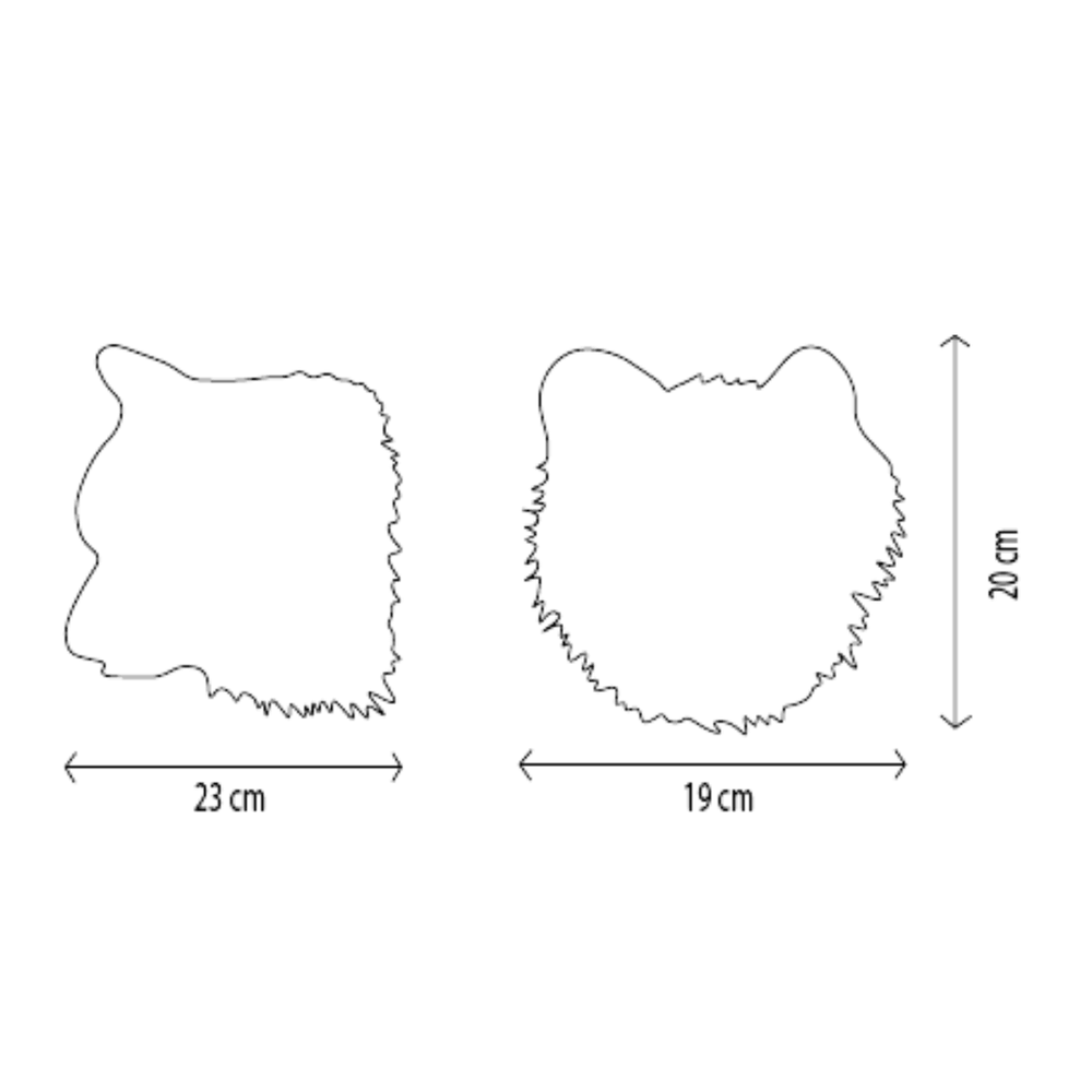 Lucy the White Wolf - Medium Head