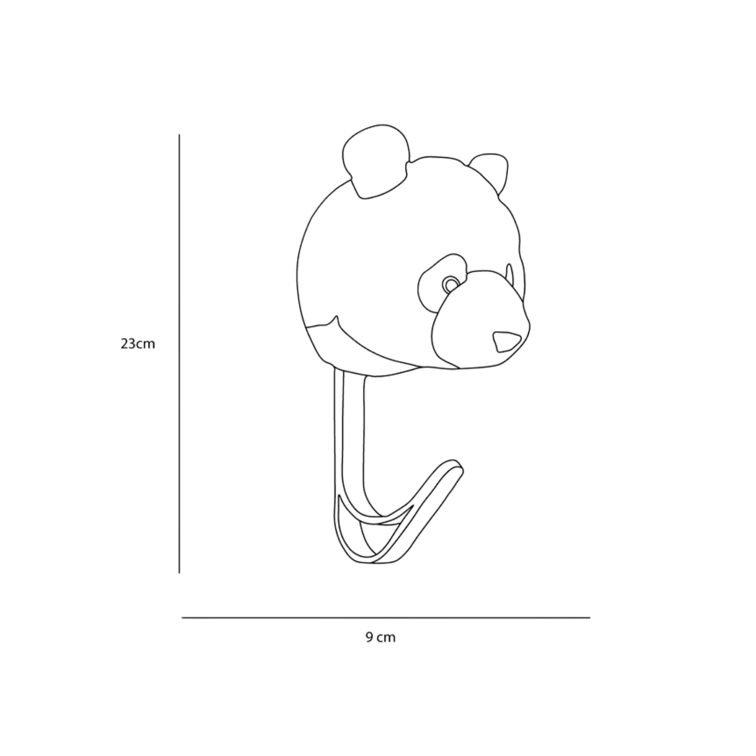 Panda coat hanger