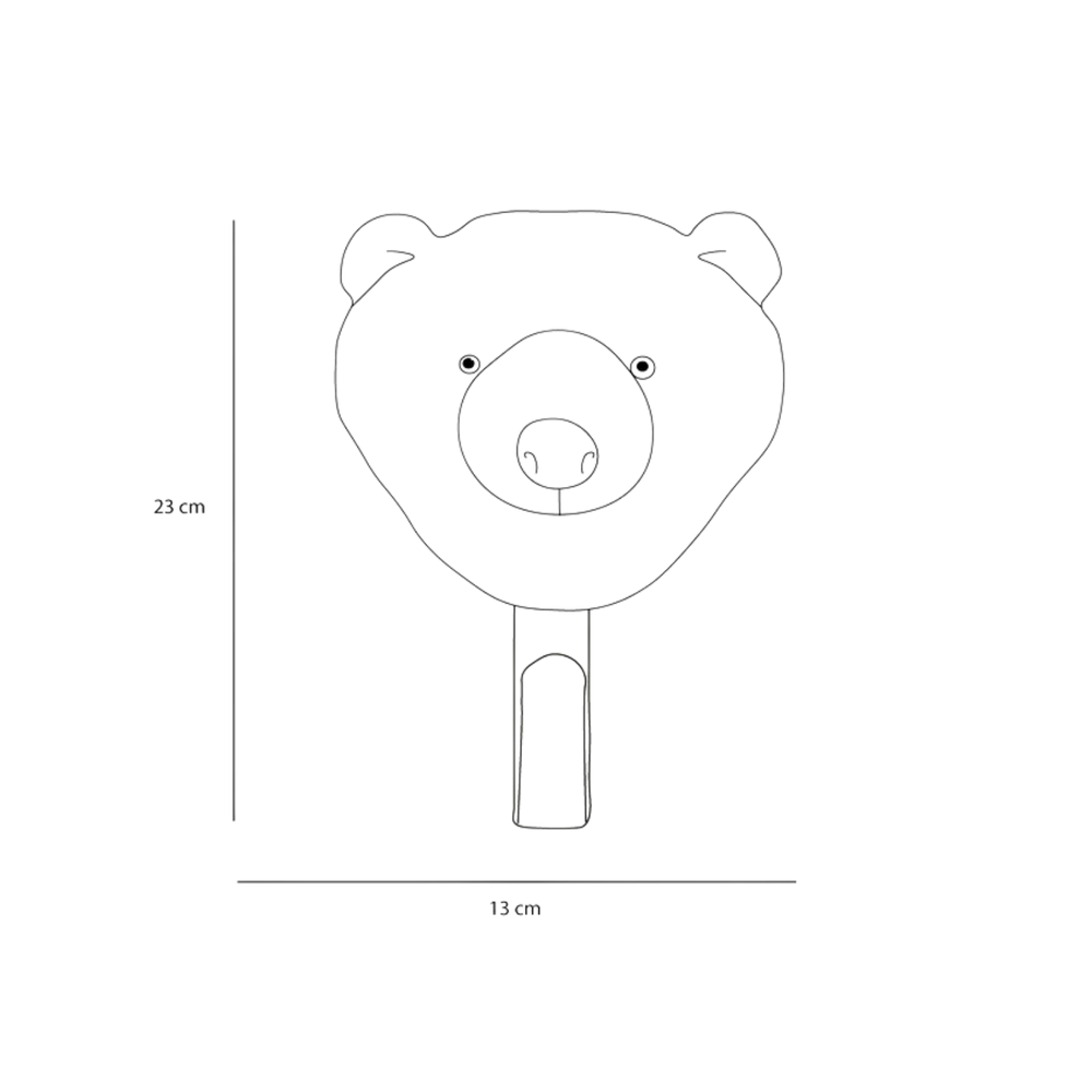 Polar bear coat hanger