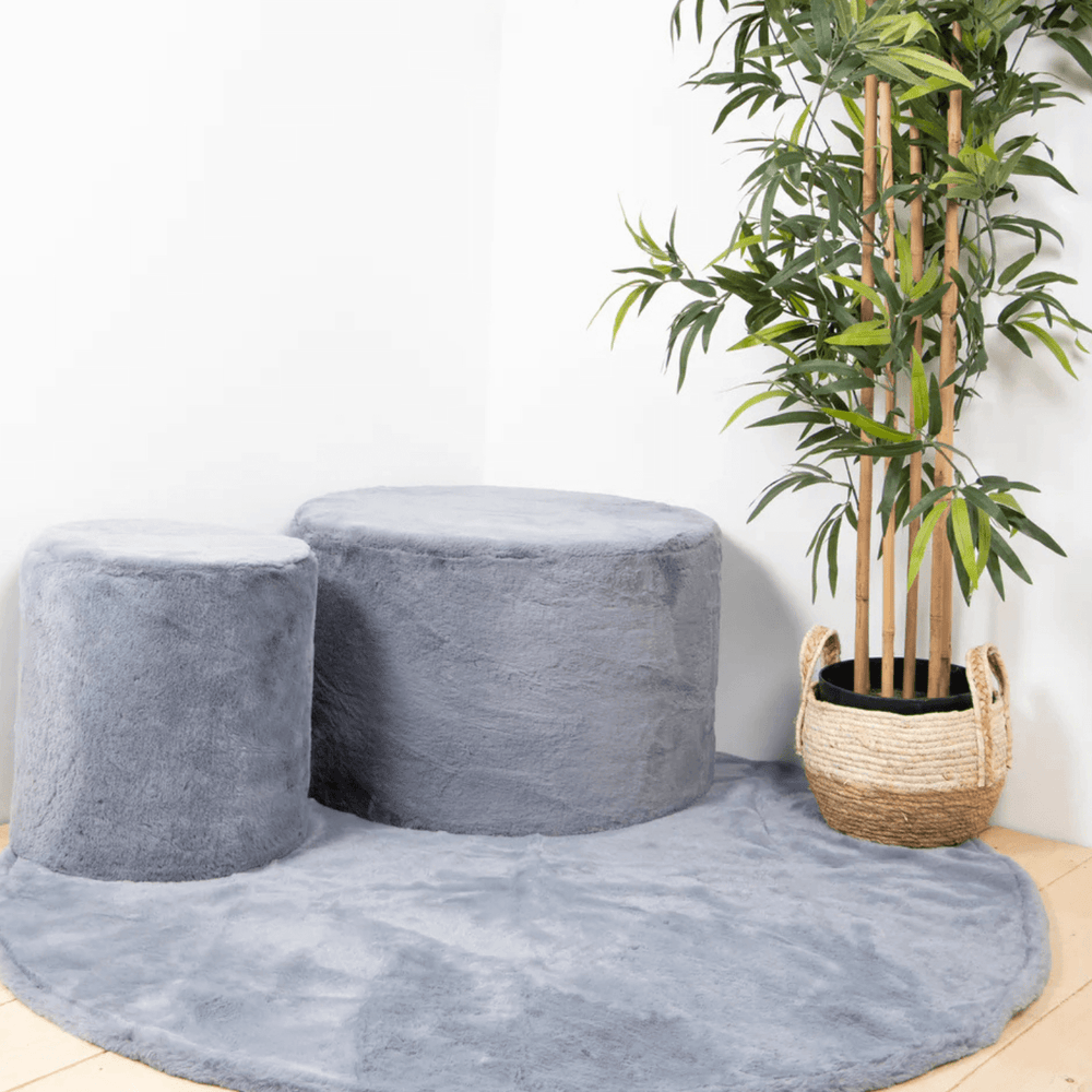 Poef groot koala grey